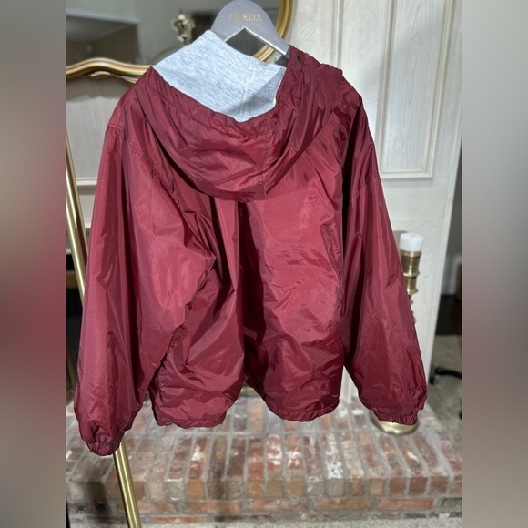 Vintage Northwest Territory Reversible Windbreaker Jacket XL Burgundy Gray - Picture 5 of 14
